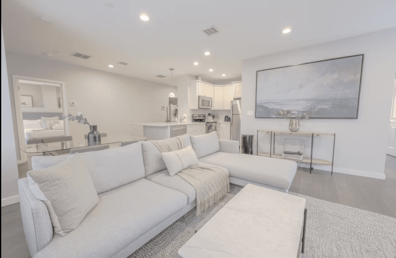 Healing Homes open-concept apartment interior
